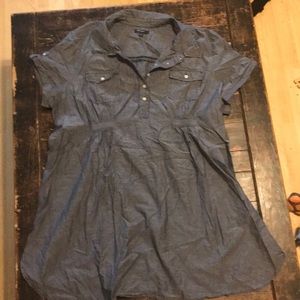 Maternity shirt dress